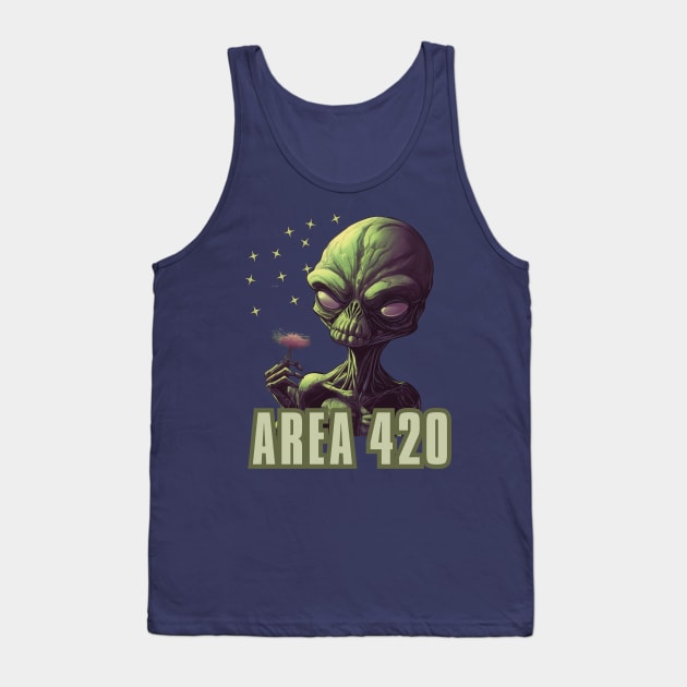 Alien OG  Area 420 Tank Top by FrogandFog
